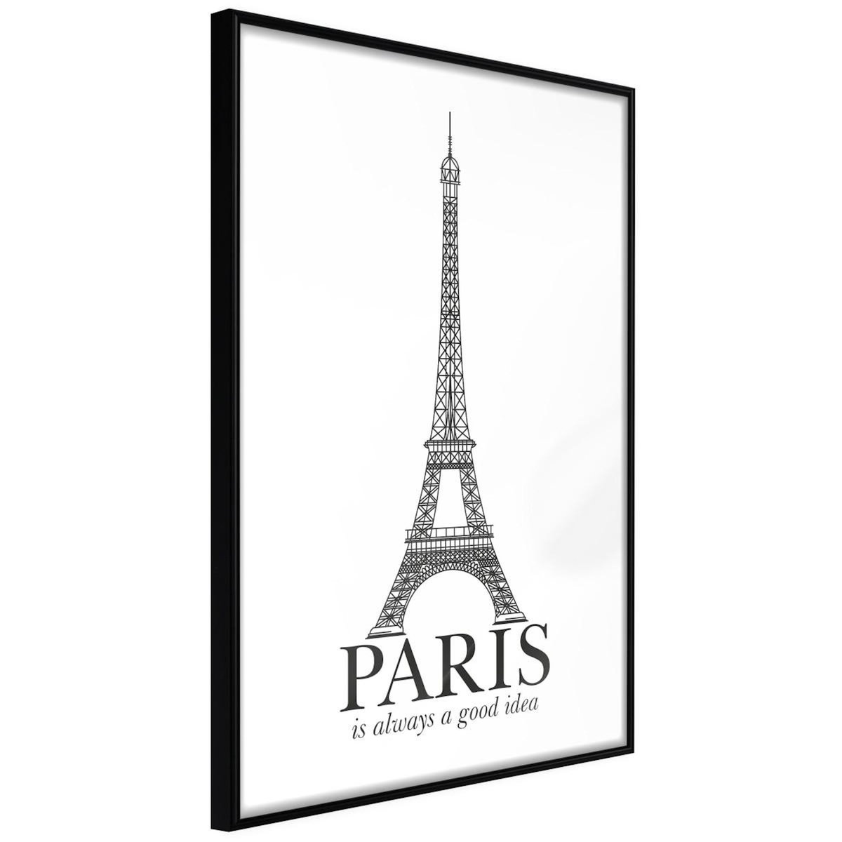 Paris Prix Affiche Murale Encadrée  Eiffel Tower