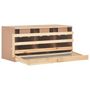 Voir la diapositive 3 : VIDAXL Pondoir 3 compartiments 96x40x45 cm bois de pin massif