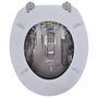 Voir la diapositive 4 : VIDAXL Sieges de toilette avec couvercles 2 pcs MDF New York