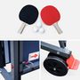 Voir la diapositive 6 : SWEEEK Table de ping pong INDOOR bleue - table pliable avec 2 raquettes et 3 balles. pour utilisation intérieure. sport tennis de table