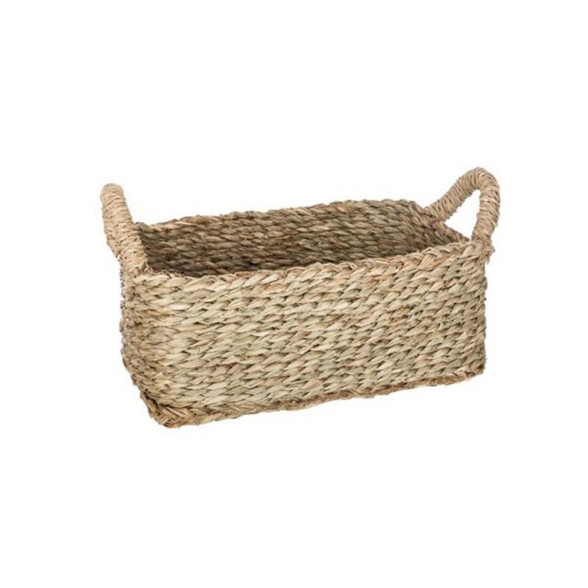  Lot de 3 Paniers de Rangement à Anses  Seagrass  13cm Naturel