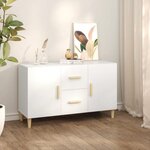 VIDAXL Buffet blanc 100x36x60 cm bois d ingénierie