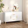 Voir la diapositive 1 : VIDAXL Buffet blanc 100x36x60 cm bois d ingénierie