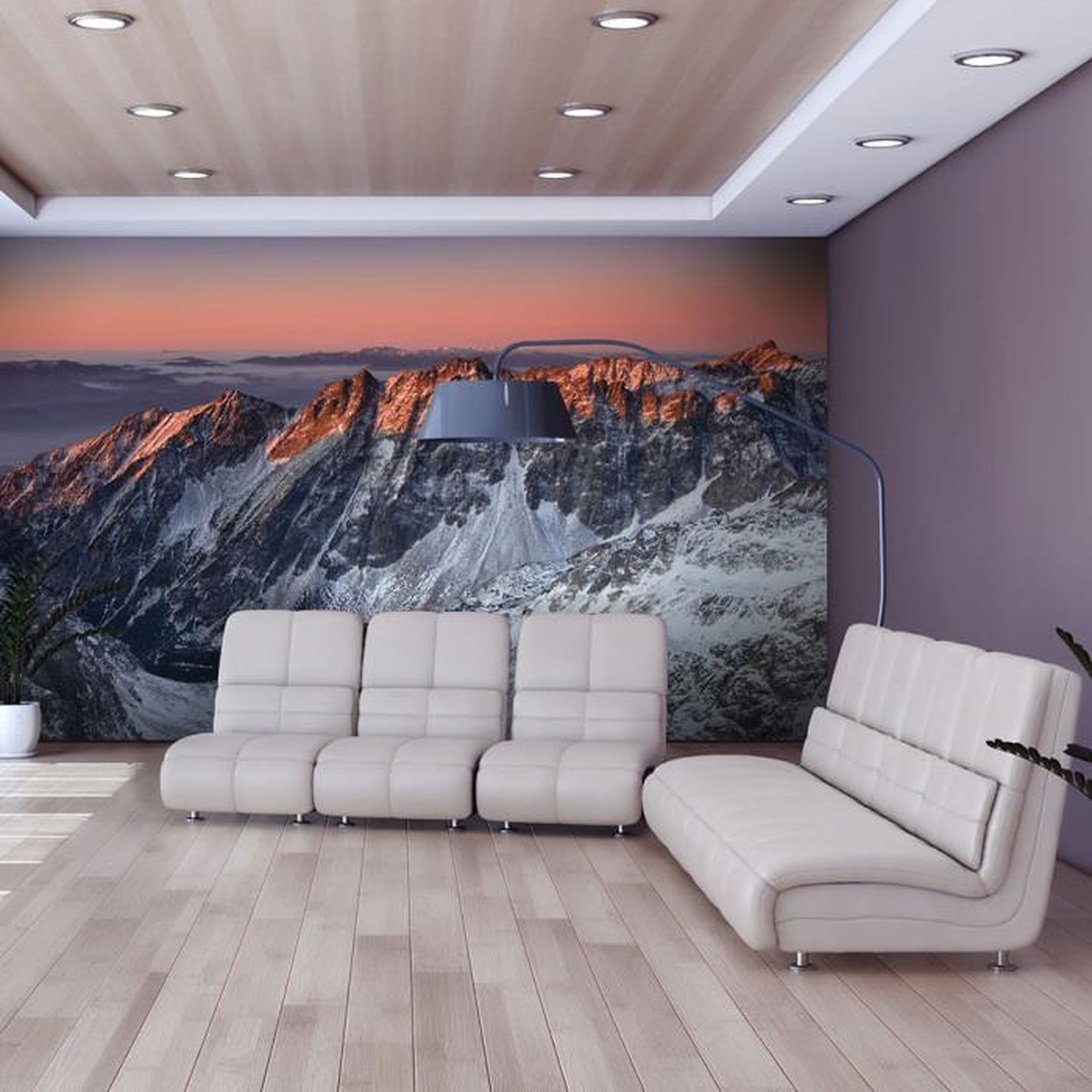 Paris Prix Papier Peint  Beautiful Sunrise in the Rocky Mountains. Coloris disponibles : Multicolore