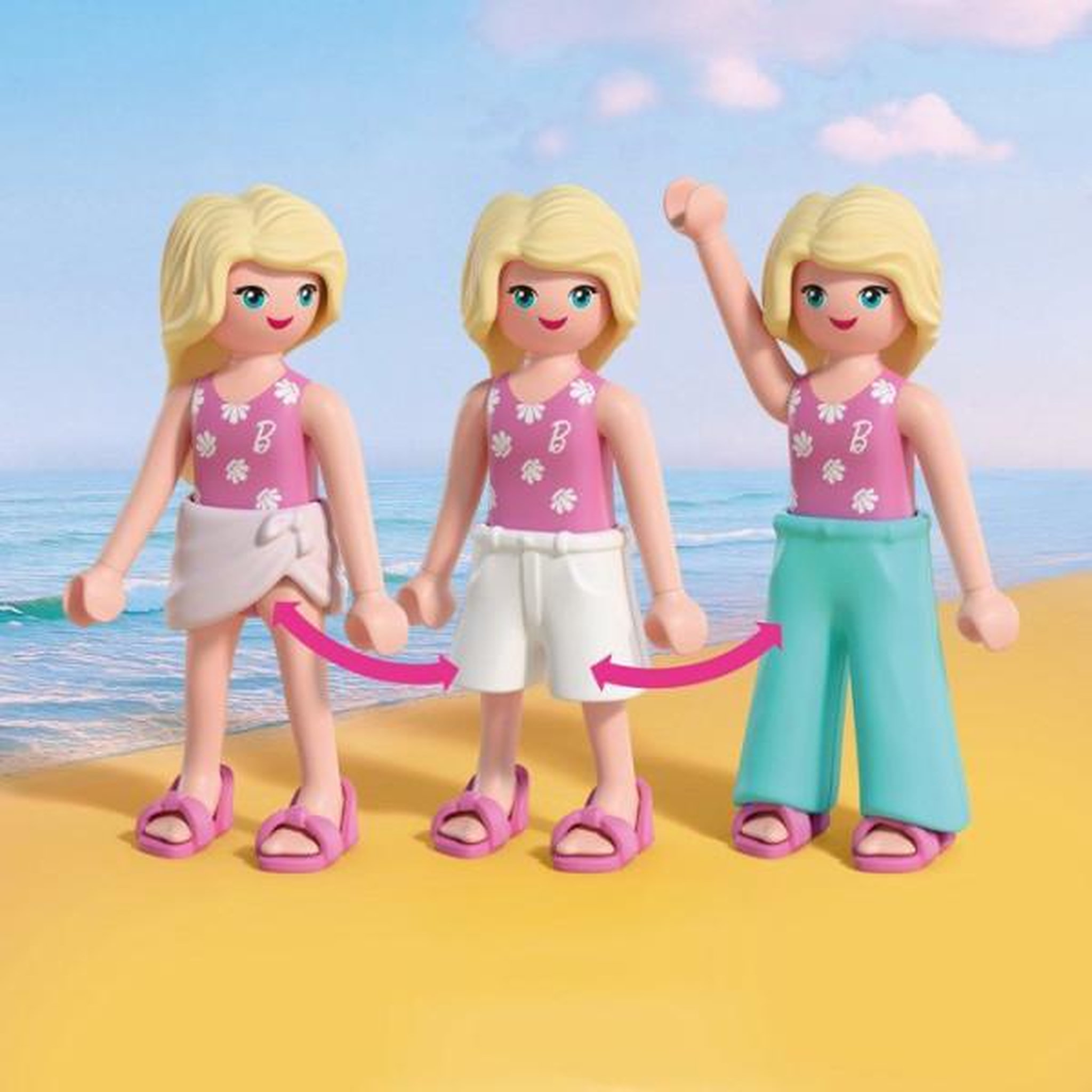 Voir la diapositive 5 : PLAYMOBIL PLAYMOBIL 72124 Barbie Cabine de plage, 54 pieces, Des 4 ans