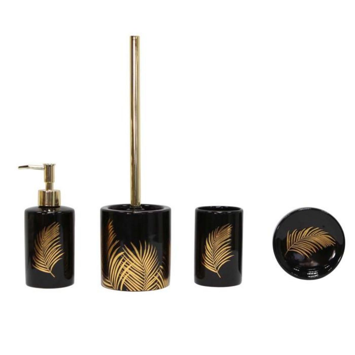 Paris Prix Gobelet Salle de Bain Imprimé  Orbella  11cm Noir