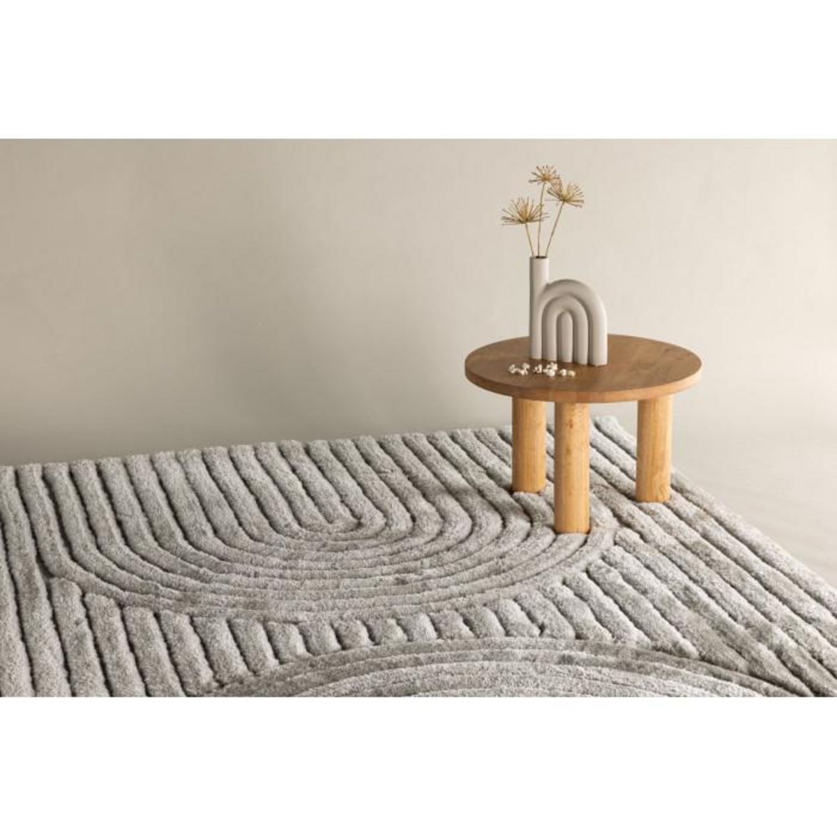 Paris Prix Tapis Déco Texturé  Niklas  200x290cm Grège