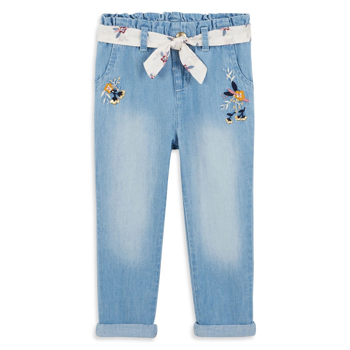 INEXTENSO Pantalon bleu bébé fille 