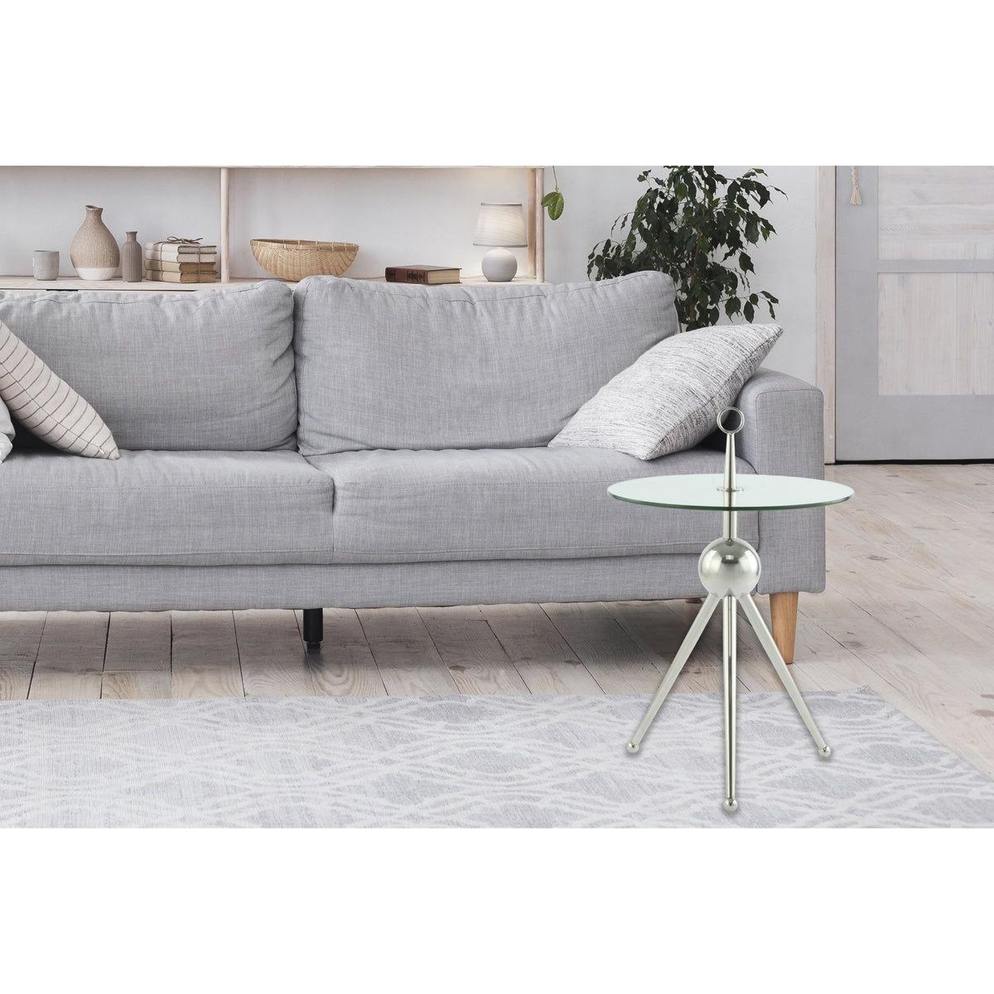 Voir la diapositive 4 : Paris Prix Table d'appoint design  rodriga  53cm argent