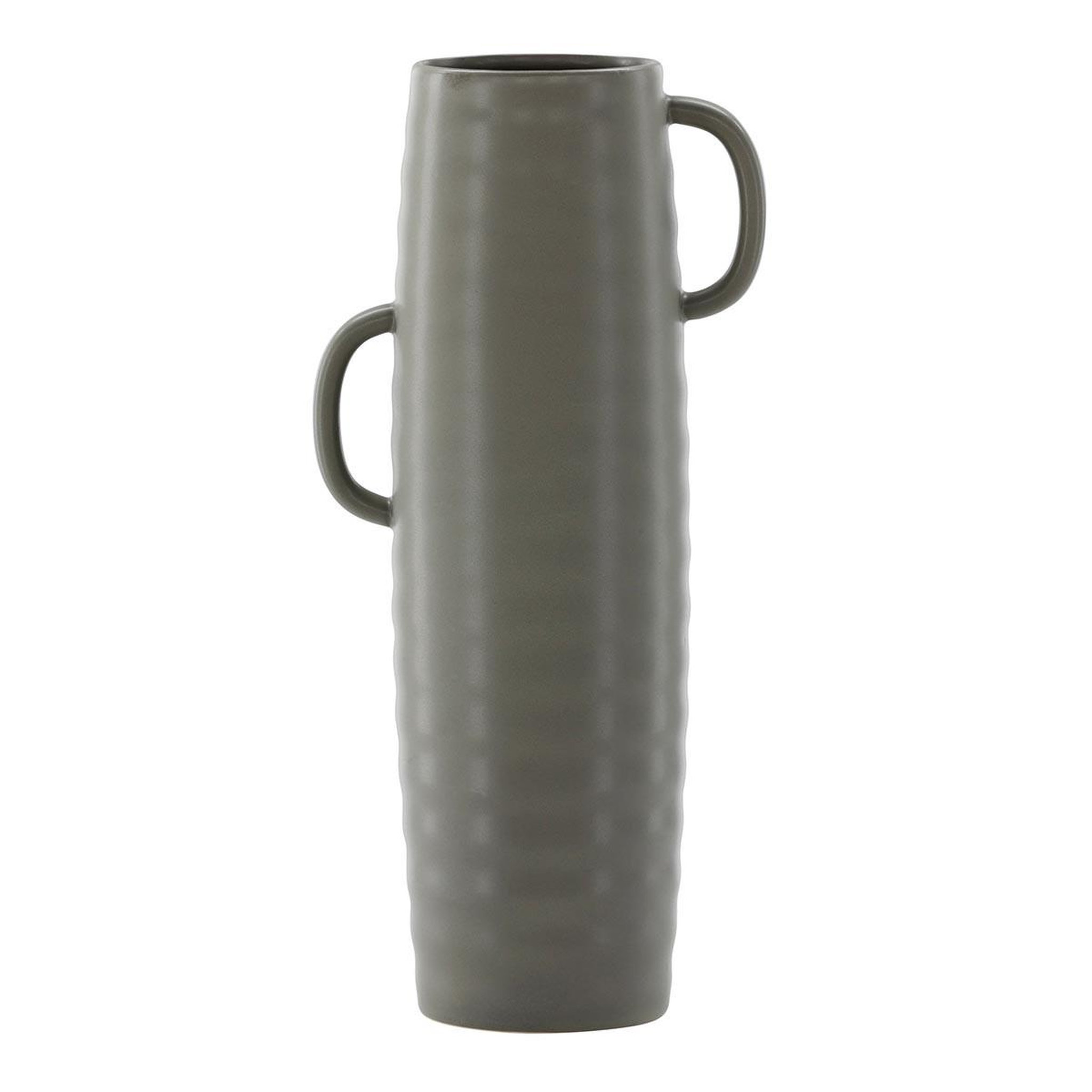 Paris Prix Vase ondulé en céramique  cent  41cm gris foncé