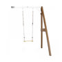 Voir la diapositive 1 : Axi House AXI Portique mural en bois Marron Blanc 1 balançoire 160x171x207cm