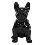 Voir la diapositive 2 : Paris Prix Statuette Déco en Céramique  Bulldog  20cm Noir