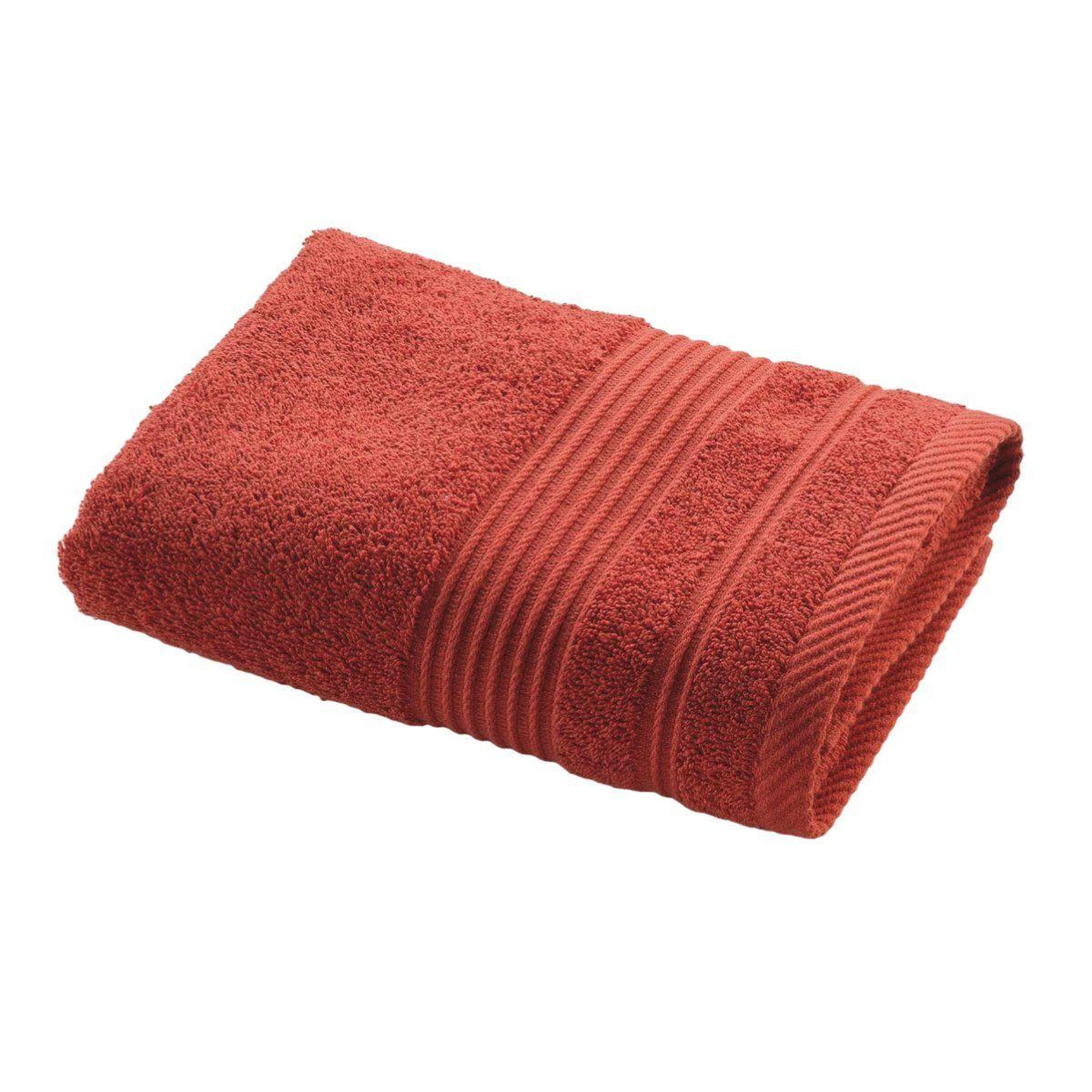 Voir la diapositive 1 : Douceur d'Intérieur Serviette de toilette  tendresse  50x90cm terracotta