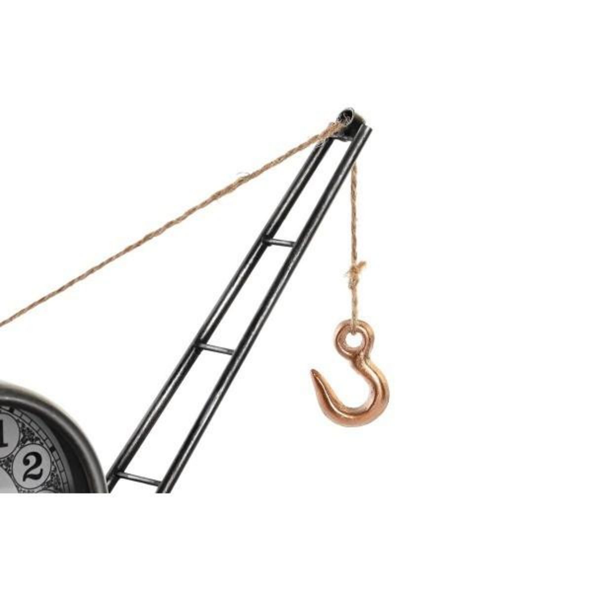 AAAAA Horloge de table DKD Home Decor Doré Argenté Fer Vintage 40,5 x 15 x 32,5 cm (2 Unités)