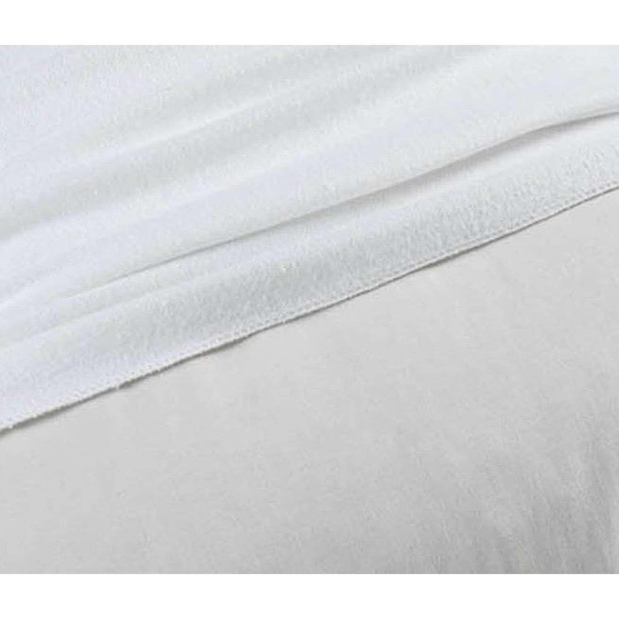 Voir la diapositive 4 : TOILINUX Lot de 2 - protège oreiller - molleton 100% coton - 65 x 65 cm - blanc