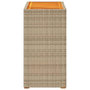Voir la diapositive 5 : VIDAXL Table d'appoint de jardin dessus en bois beige 60x40x75 cm