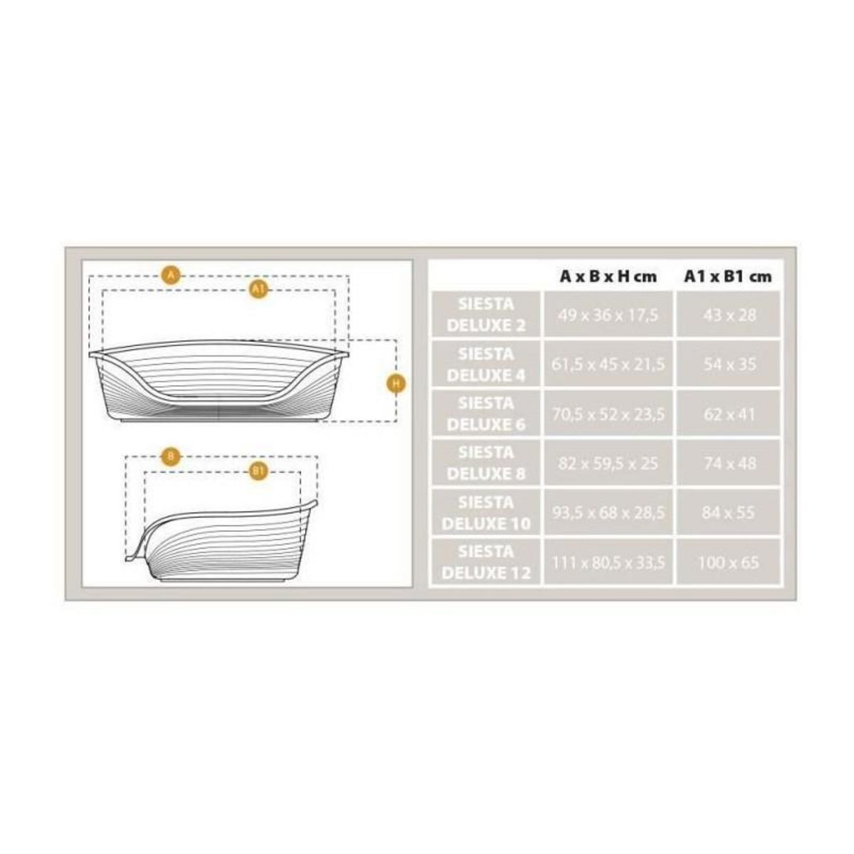 Ferplast Corbeille - FERPLAST - SIESTA DELUXE 4 - Bordeaux