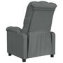 Voir la diapositive 5 : VIDAXL Fauteuil inclinable Gris fonce Tissu