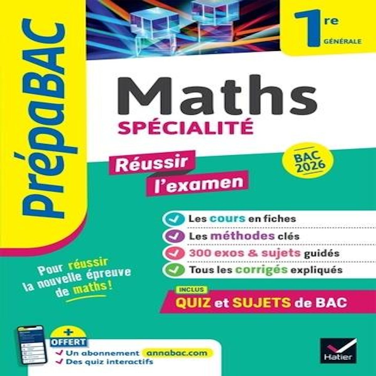 MATHS SPECIALITE 1RE GENERALE. EDITION 2026, Abadie Michel