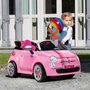PEG PEREGO Voiture électrique enfant Fiat 500 S rose - Dès 24 mois 