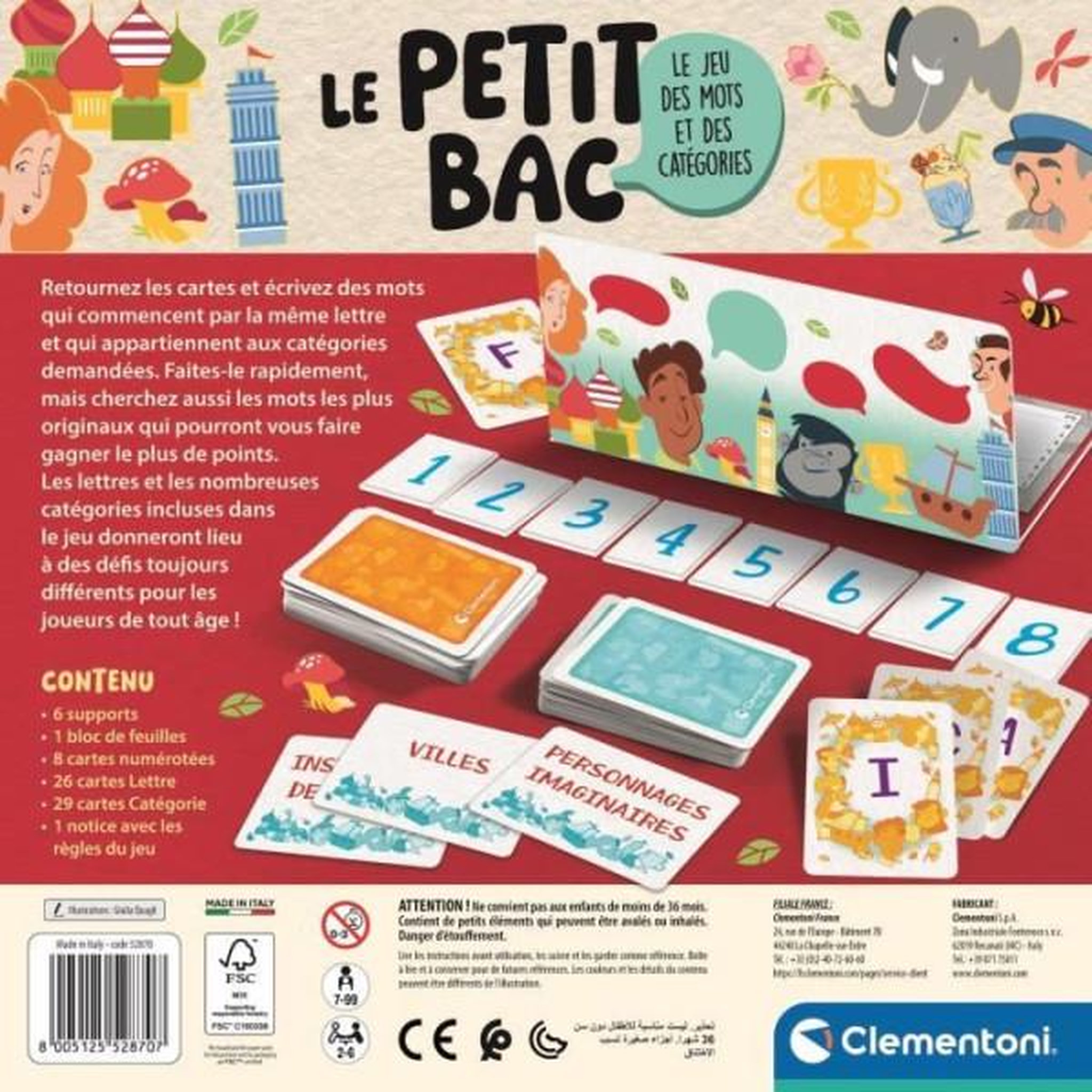 Voir la diapositive 6 : CLEMENTONI CLEMENTONI - Le petit bac, jeu de société