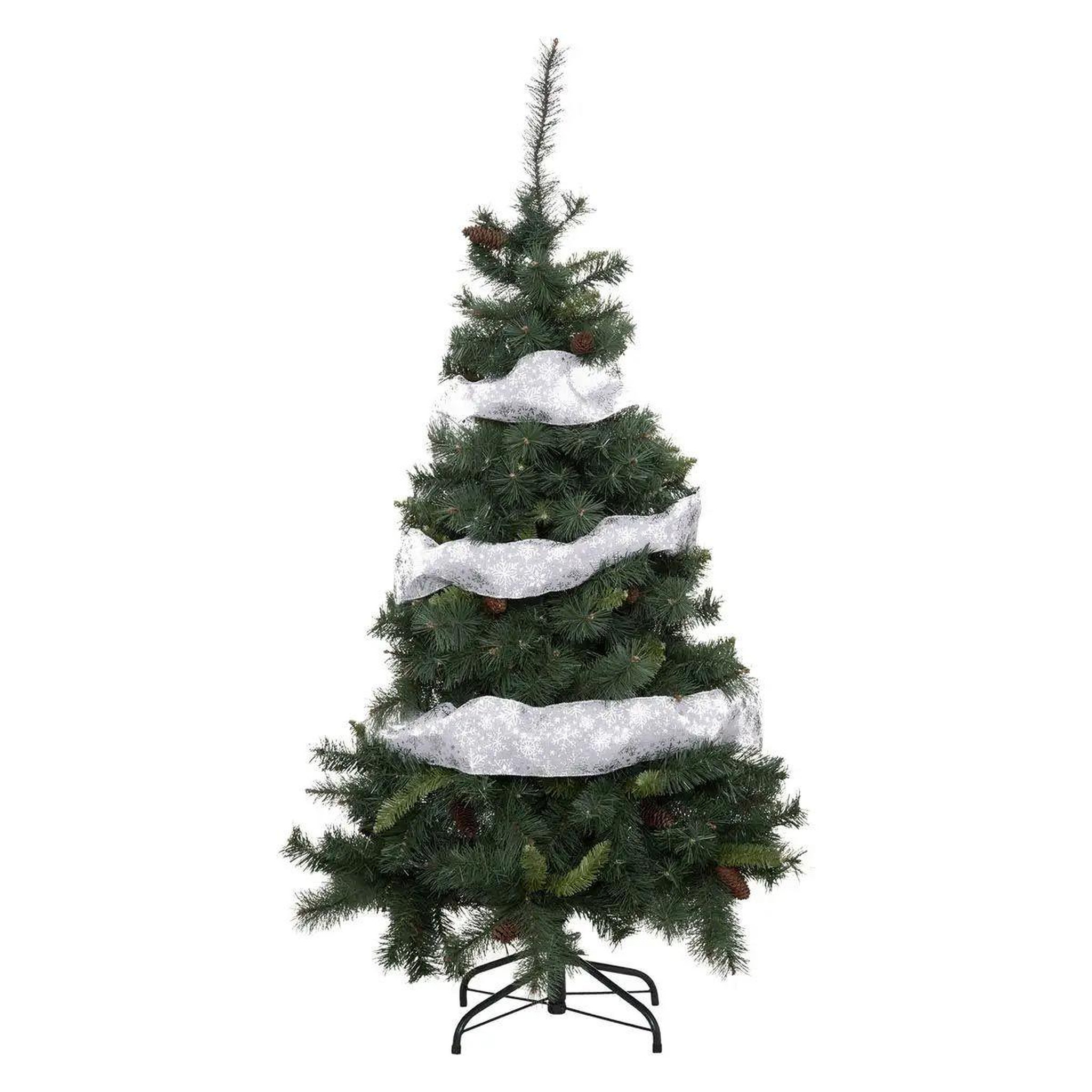 Voir la diapositive 2 : ATMOSPHERA Guirlande de noël  souffle polaire  12x500cm blanc