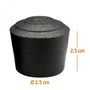 Voir la diapositive 2 : VIVEZEN Lot de 10 supports de pieds antidérapants - Caoutchouc - Diam 2.5 cm - Noir