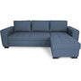 Voir la diapositive 3 : MARKET24 Canapé d'angle fixe réversible 4 places - Tissu Bleu - L245 x P150 x H86 cm - HAMILTON - Fabriqué en Ukraine