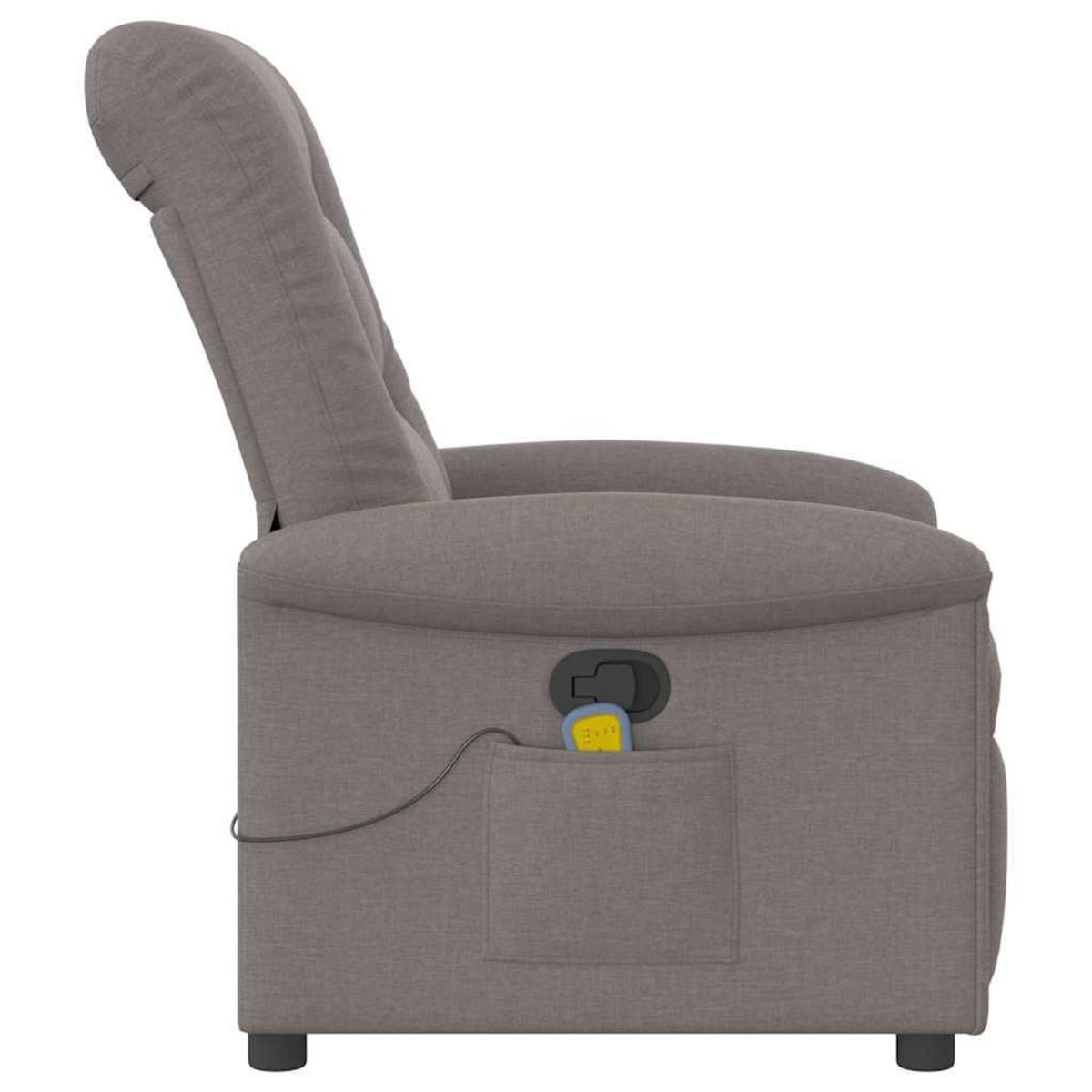 VIDAXL Fauteuil de massage inclinable Taupe Tissu