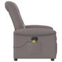 Voir la diapositive 4 : VIDAXL Fauteuil de massage inclinable Taupe Tissu