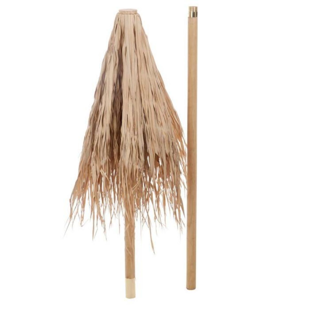 Paris Prix Parasol en Bois  Paille  150cm Naturel