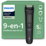 Voir la diapositive 4 : Philips Tondeuse multi usages MG3945/15 Series 3000, 10 hauteurs de coupe, précision 1 mm, autonomie 90 mn