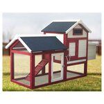 Habita Poulailler standard bi-corps couvert / 0,94 m2 / 2-3 poules / toit bitumé 2 pentes