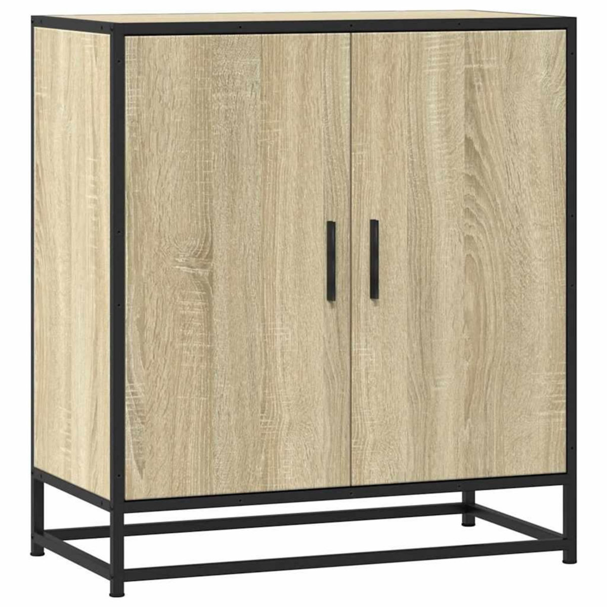 VIDAXL Buffet chene sonoma 68x35x76 cm bois d'ingenierie et metal