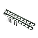 CENTRALE BRICO Bordure complet Delima polyethylene vert, H.4.5 x L.240 cm