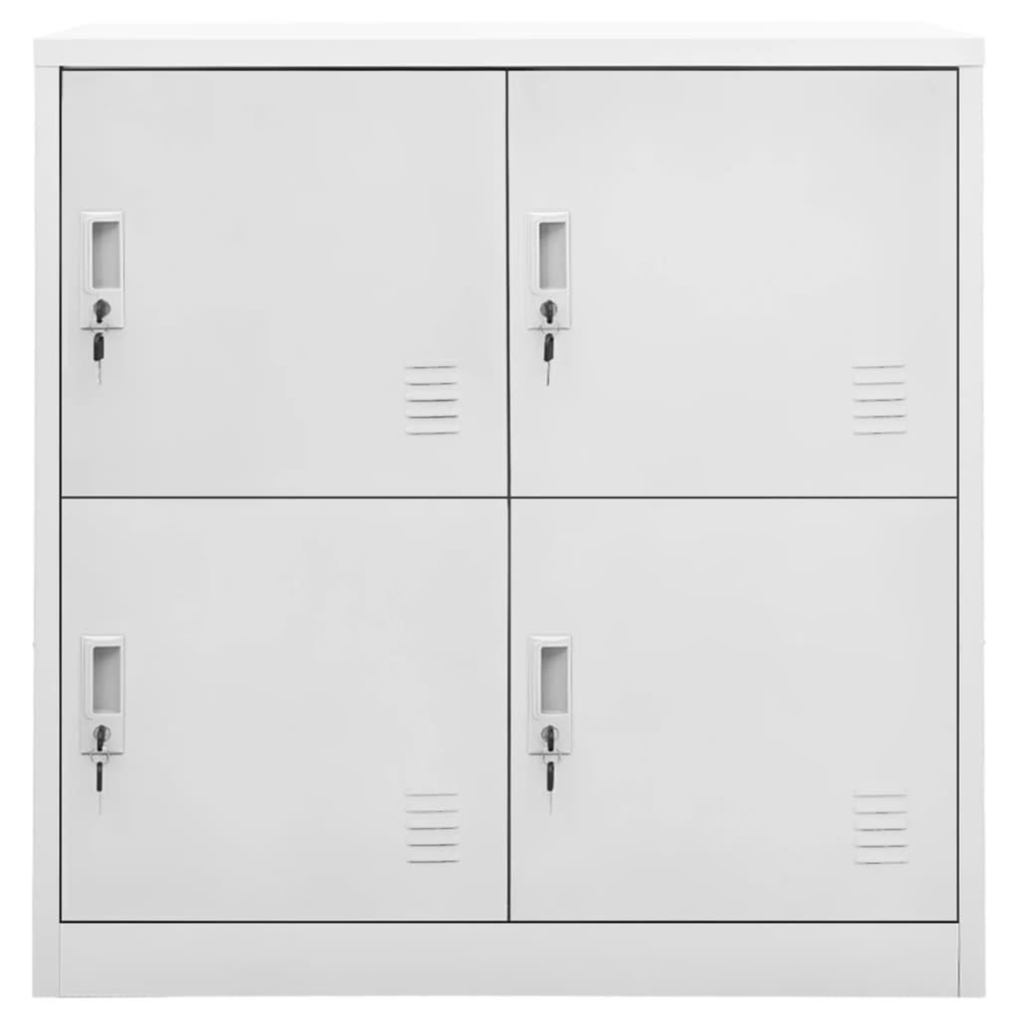 Voir la diapositive 3 : VIDAXL Armoires a casiers 2 pcs Gris clair 90x45x92,5 cm Acier