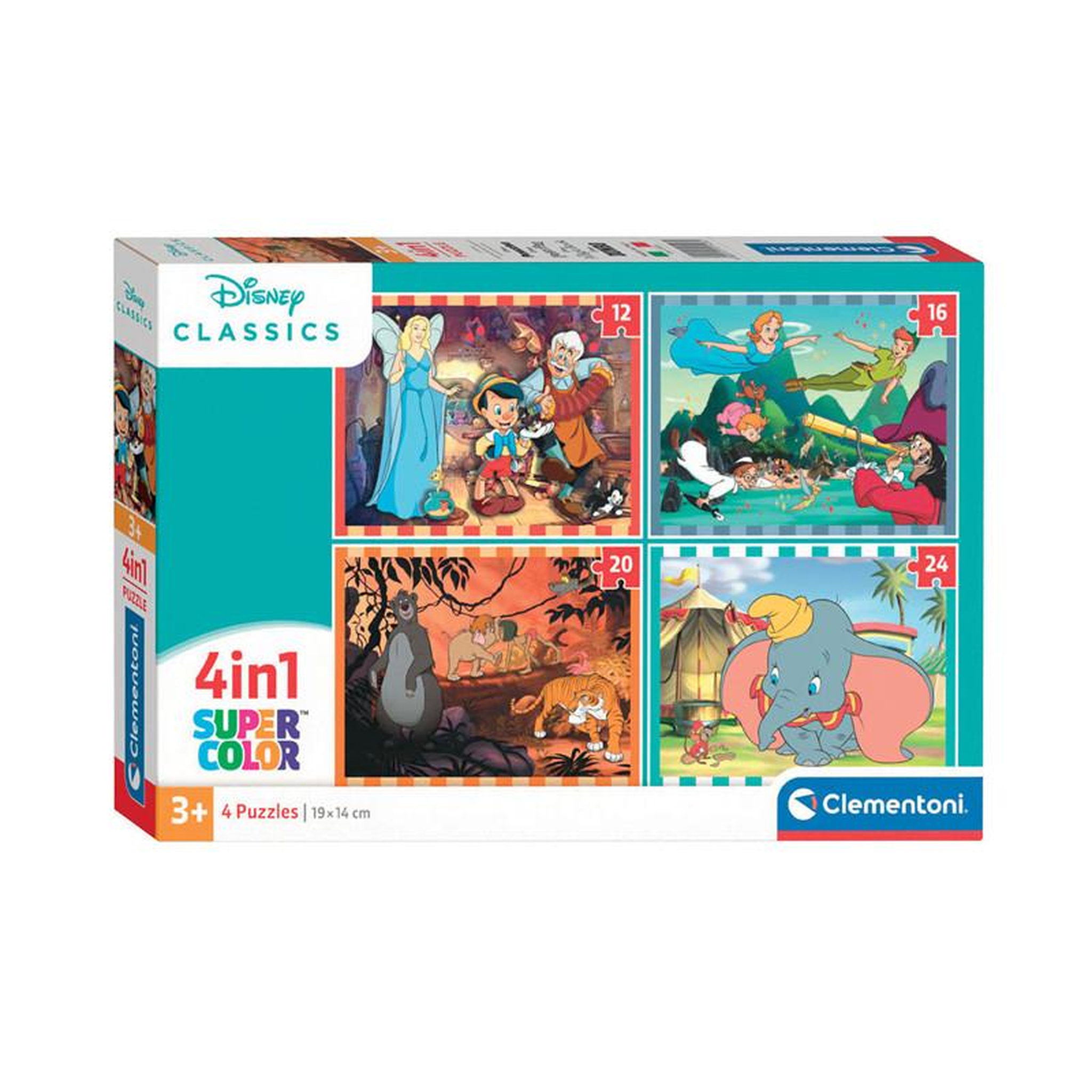 CLEMENTONI Clementoni Jigsaw Puzzle 4in1 Disney Animals 21523