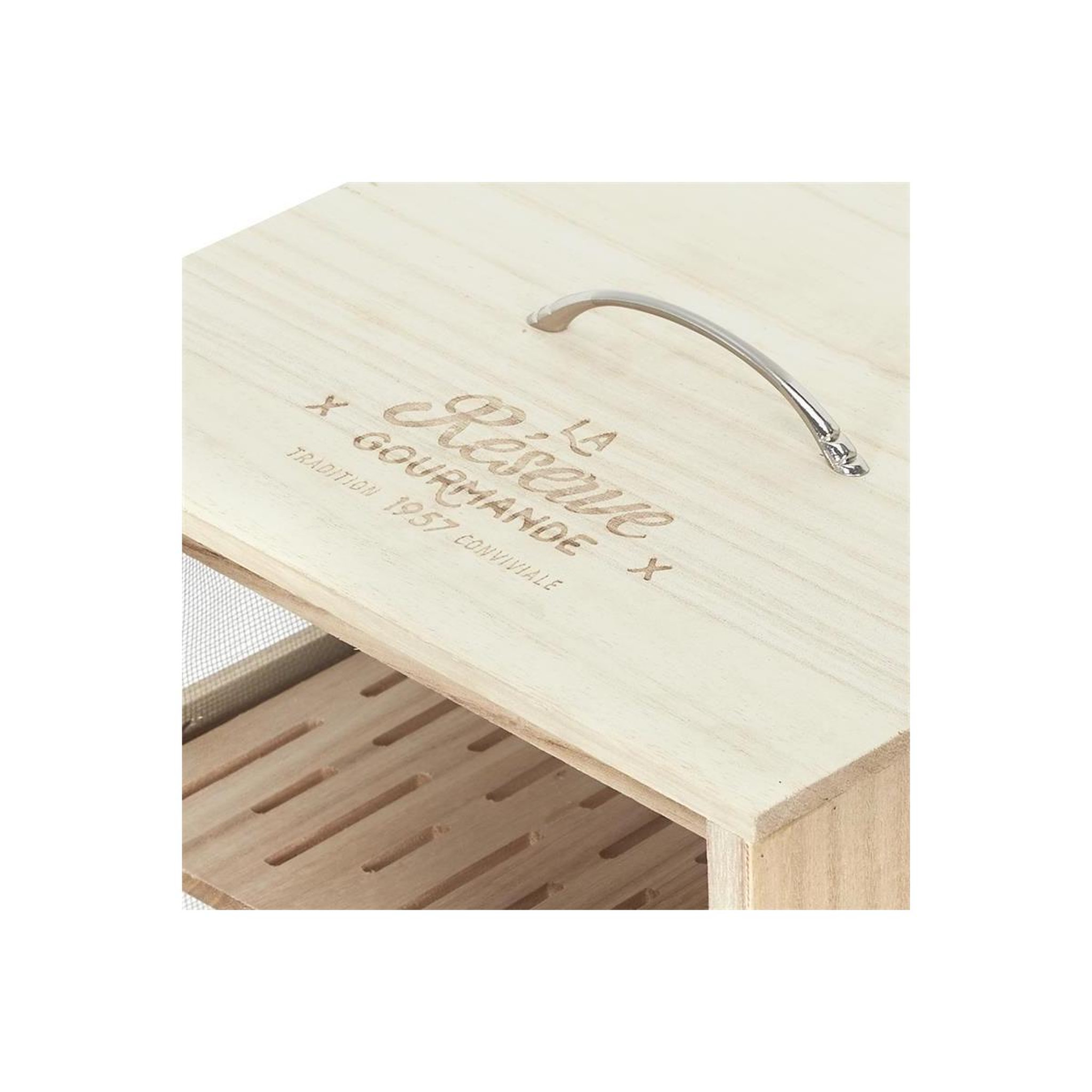 Voir la diapositive 3 : COOK CONCEPT Étagère 3 Niveaux  Réserve Gourmande  39cm Naturel