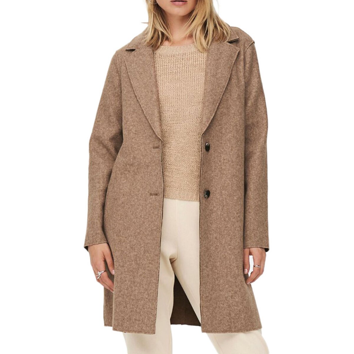 Manteau marron pas on sale cher