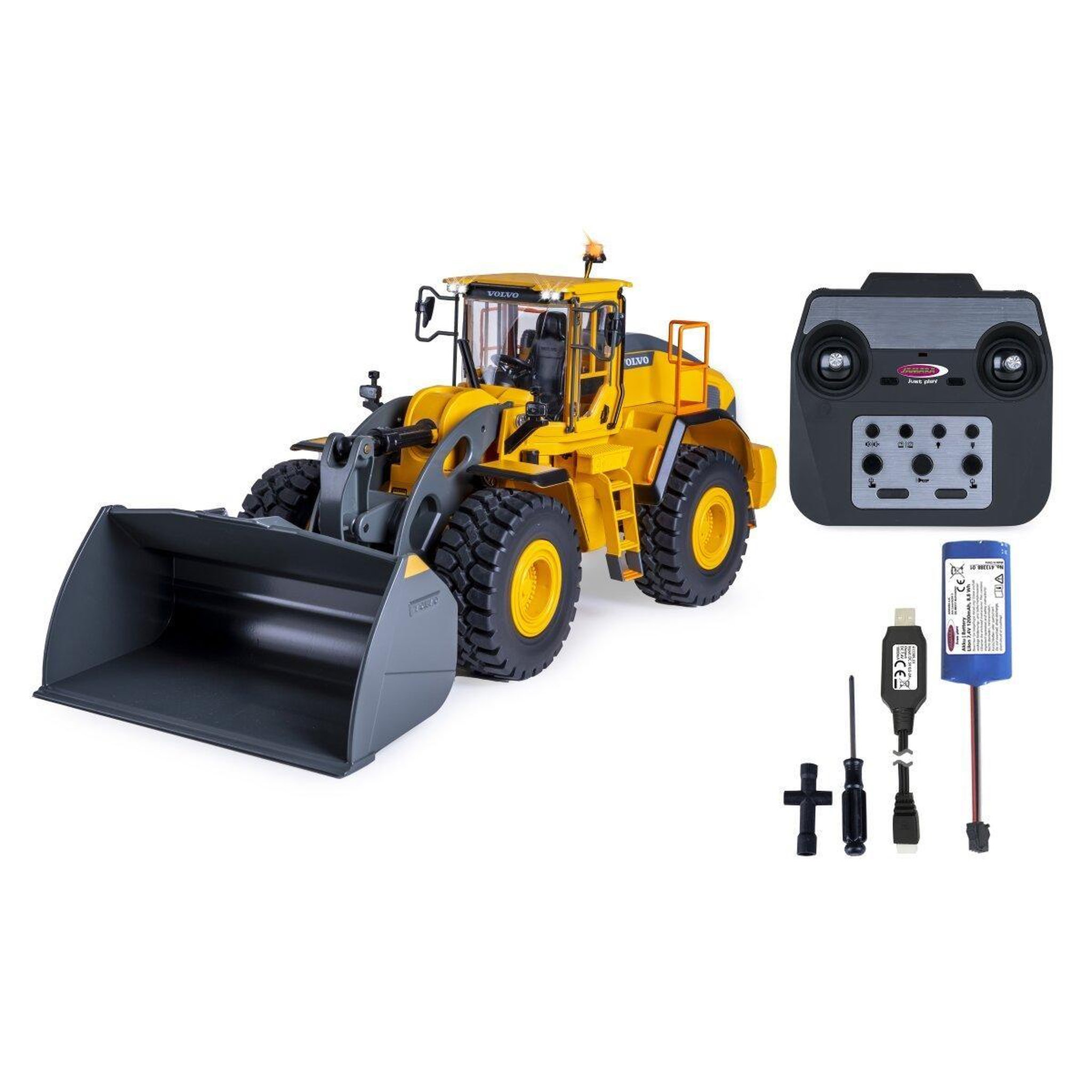 Voir la diapositive 3 : Jamara Chargeuse volvo l260h métal télécommandée 1:14