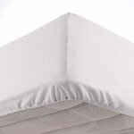 Paris Prix Drap Housse Microfibre  Oscar  140x190cm Blanc