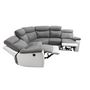 Voir la diapositive 5 : Canapé d'angle relax électrique tissu simili 6 places HELENA