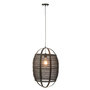 Voir la diapositive 2 : Paris Prix Lampe Suspension en Bambou  Ion  37cm Noir