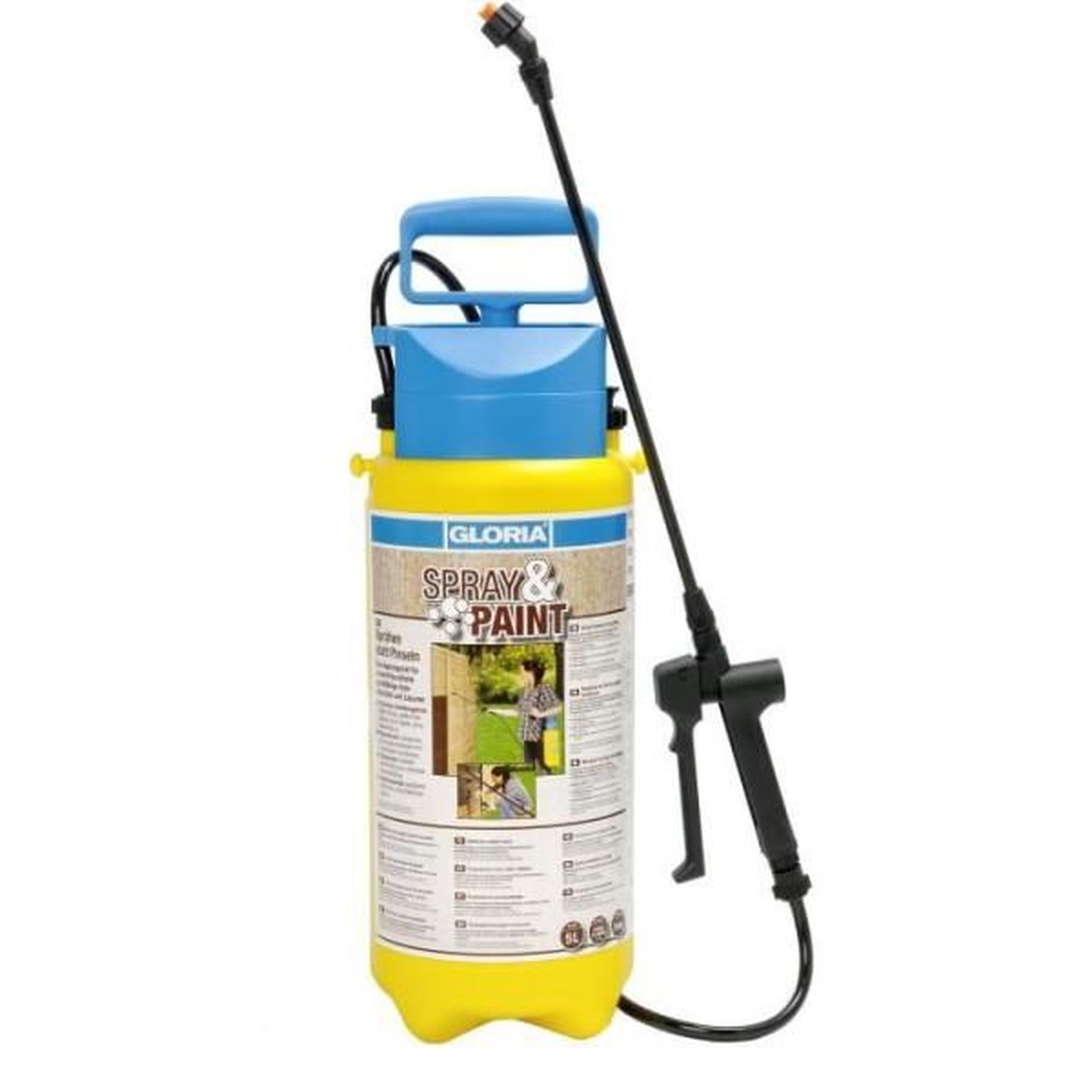 Voir la diapositive 2 : GLORIA Pulverisateur a main Gloria - Modele Spray+Paint 5 L - 3 bars - Soupape et buse a jet plat - Joints Viton