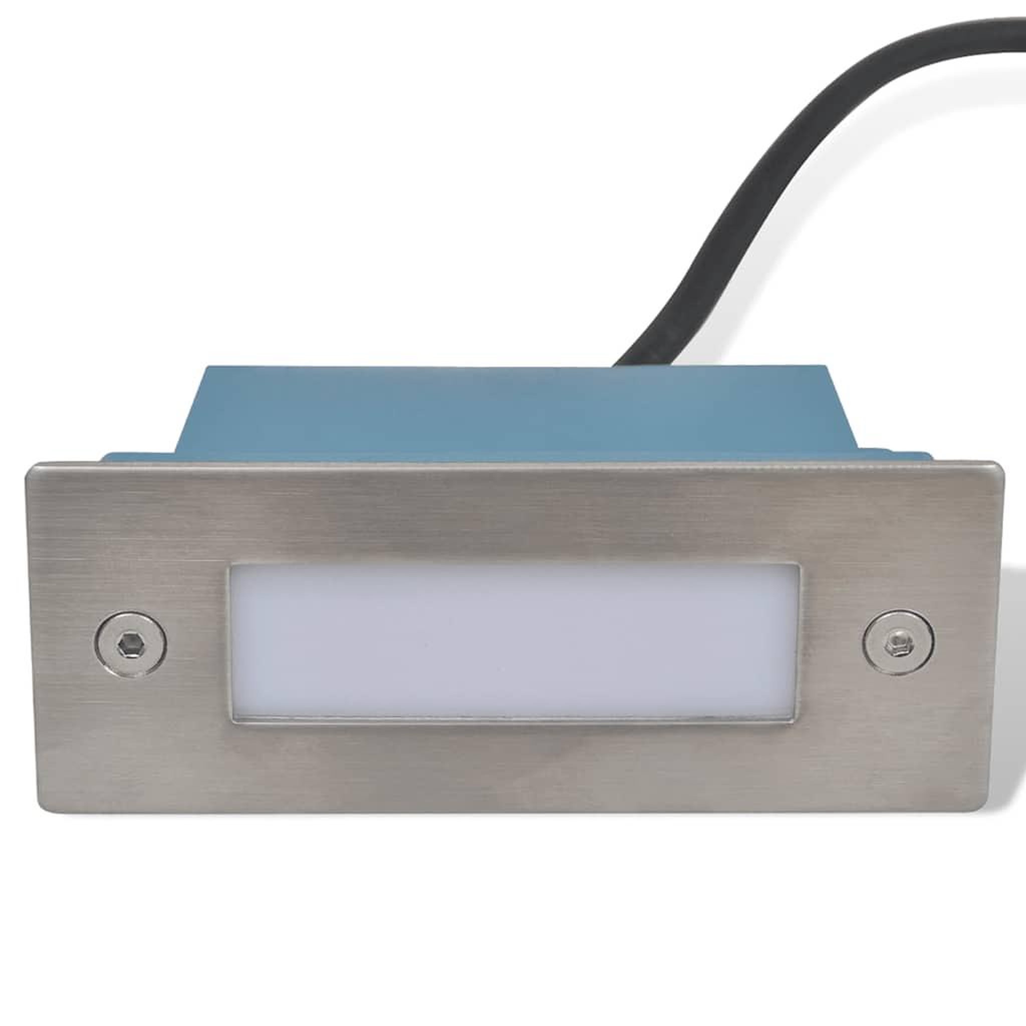 Voir la diapositive 3 : VIDAXL Lampes led encastree d'escalier 12 pcs 44x111x56 mm