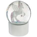 Atmosphera Kids Boule à Neige en Verre  Licorne  13cm Blanc