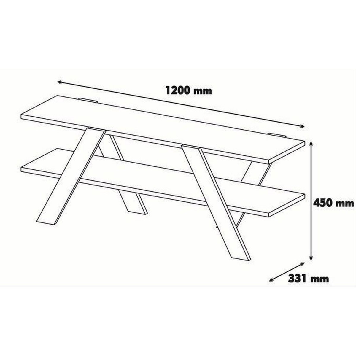 TOILINUX Meuble TV April