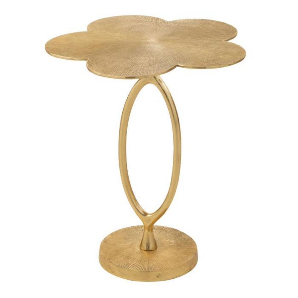 Paris Prix Table d'Appoint Design Fleur  Tiana  61cm Or