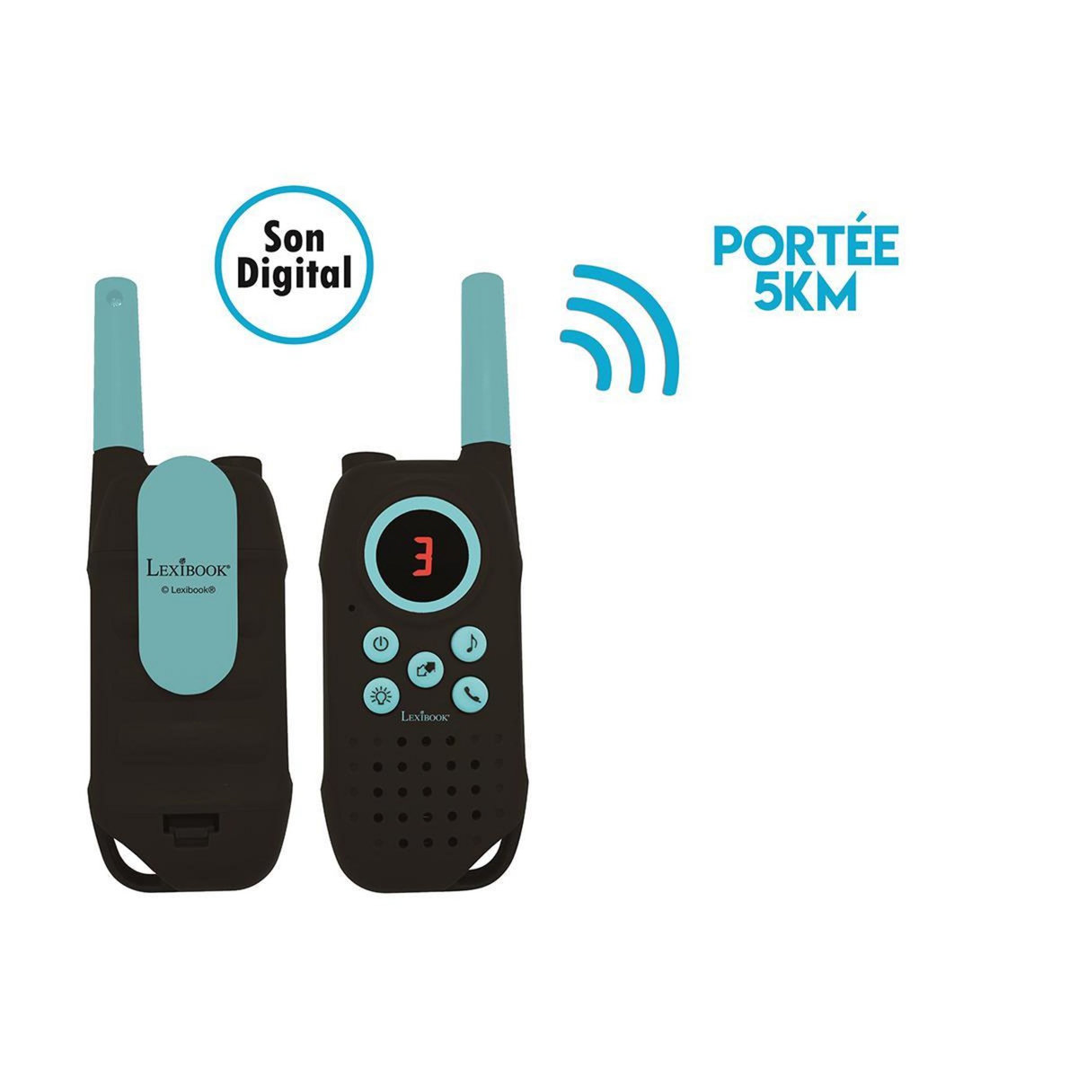 Lexibook Talkie-Walkies Digitaux portée 5km