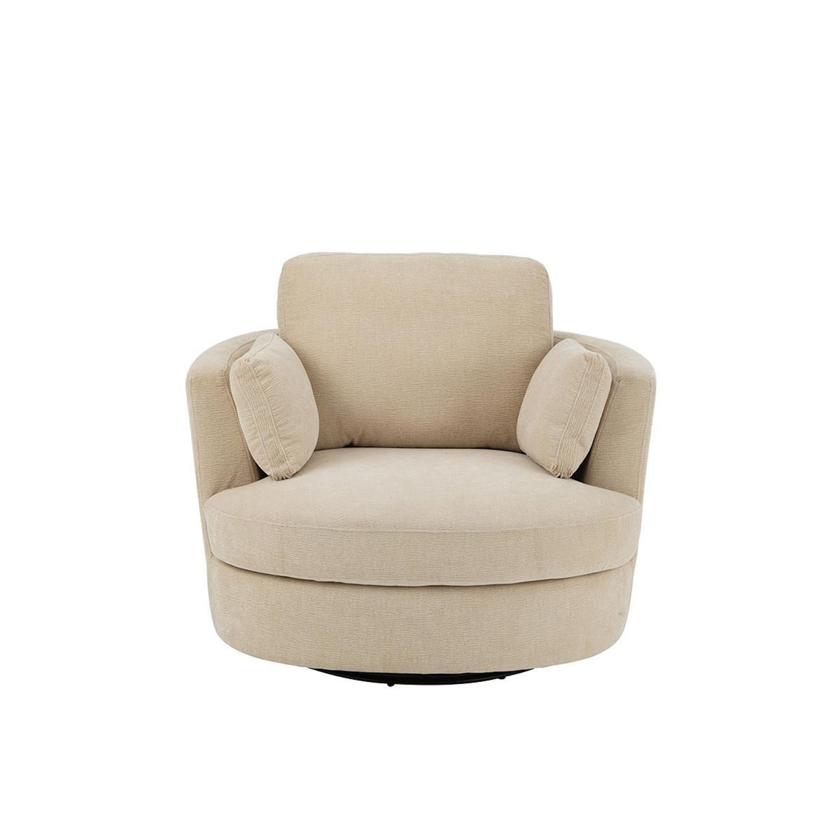 Paris Prix Fauteuil Pivotant  Swiv  109cm Beige Clair